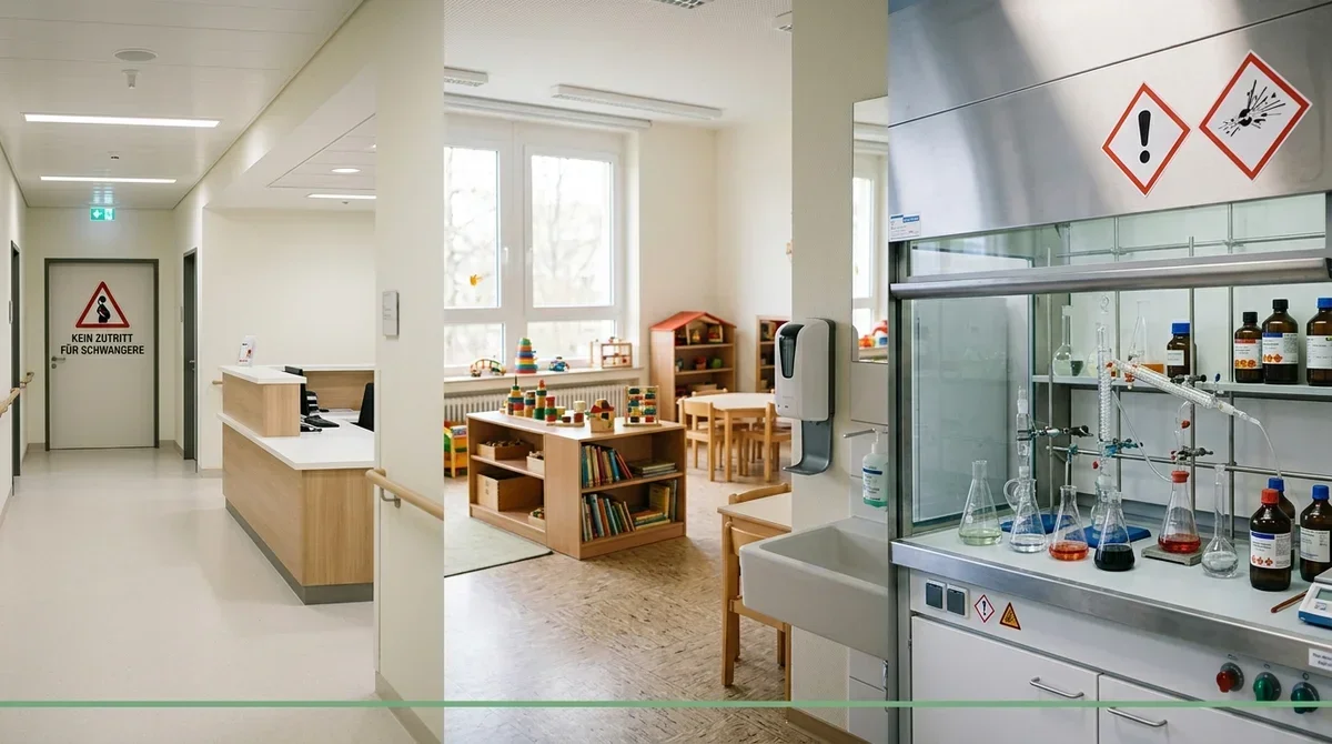 Arbeitsschutz für Schwangere in verschiedenen Branchen: Klinik, Kita und Labor